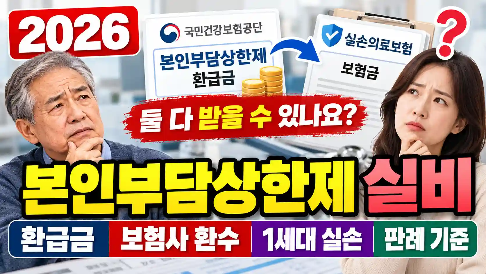 2026 본인부담상한제 실비 환급금 보험사 환수 1세대 실손 판례